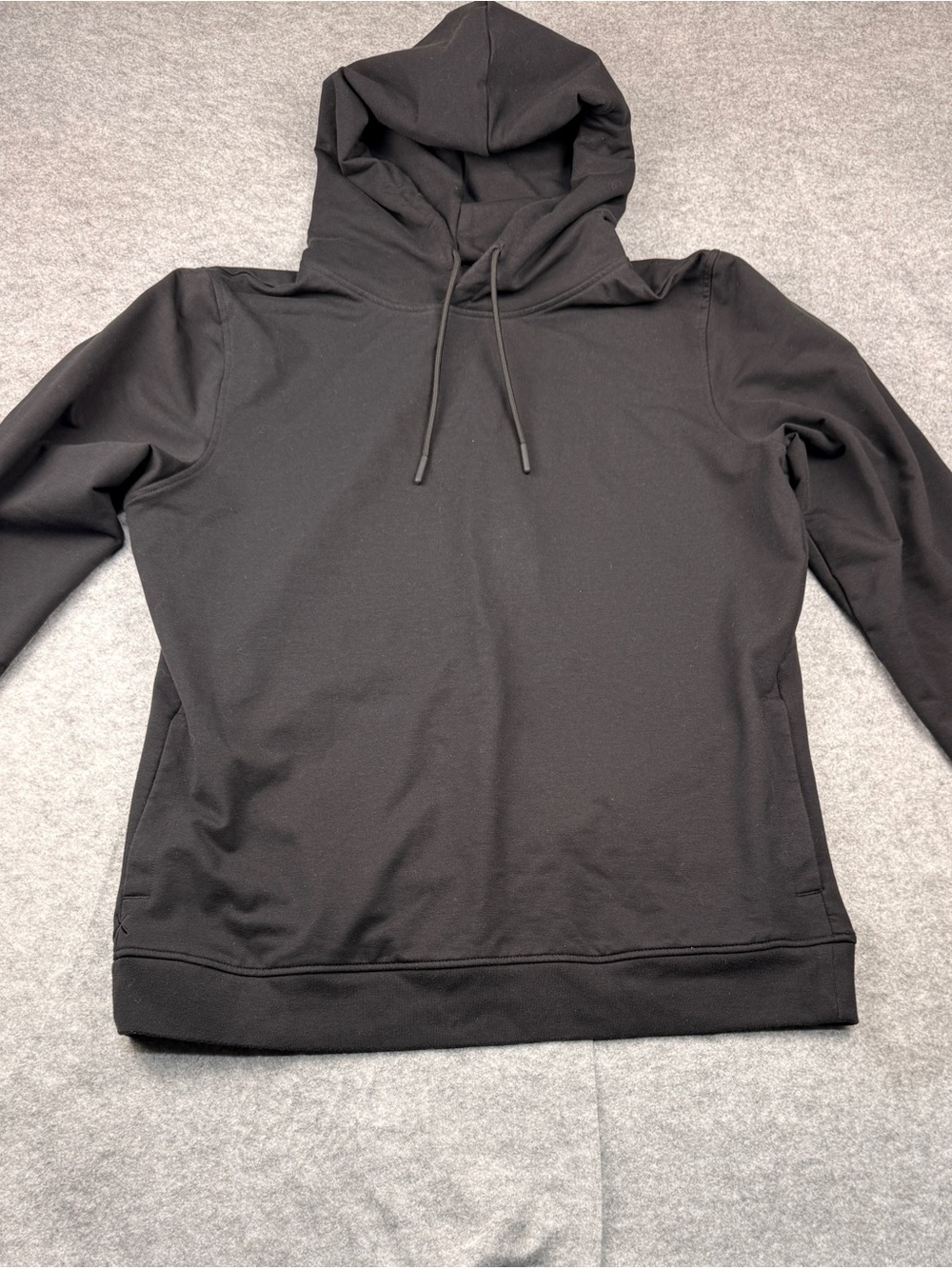 Premium Black Hoodie CUTS Hyperloop Men’s Large Stretch Minimalist